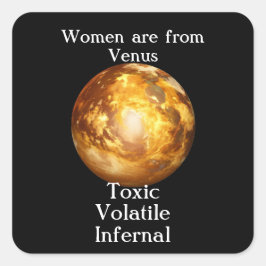 Venus Vierkante Sticker