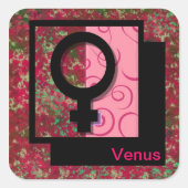 Venus Vierkante Sticker (Voorkant)