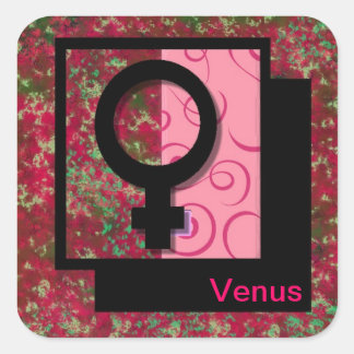Venus Vierkante Sticker