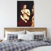 Venus voor de spiegel canvas afdruk (Insitu (Slaapkamer))