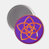 Venusblume/Venus Flower RED | violet Magneet (Voorkant / Achterkant)