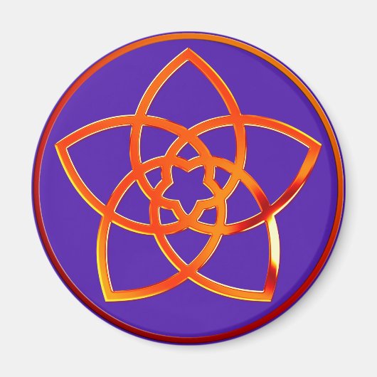 Venusblume/Venus Flower RED | violet Magneet (Voorkant)