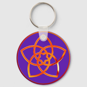 Venusblume/Venus Flower RED   violet Sleutelhanger