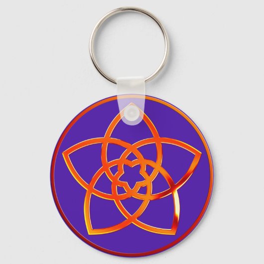 Venusblume/Venus Flower RED | violet Sleutelhanger (Voorkant)