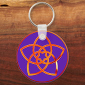 Venusblume/Venus Flower RED | violet Sleutelhanger (Voorkant)