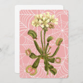 venusvliegenval bloemenspinnenweb kaart (Voorkant / Achterkant)