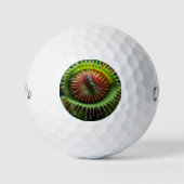Venusvliegenval Bloemige Gril Fun Golfballen (Voorkant)