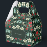 Venusvliegenval Victoraans Grote Aangepaste Gevel Bedankdoosjes<br><div class="desc">Een stevige en elegante grote gevelcadeaudoos met een ingewikkeld venusvliegenval- en vlindermotief. Perfect voor bruiloften, thematische evenementen of premium bedrijfs promoties, biedt ruimte aan grotere artikelen zoals gourmet traktaties, koffiezakken, kaarsen of samengestelde cadeausets. Met uw gepersonaliseerde tekst op de voor- en achterkant combineert het gotische verfijning met praktische veelzijdigheid, waardoor...</div>