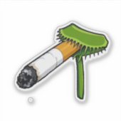 Venusvliegenvanger Plant Met Sigaret Sticker (Voorkant)