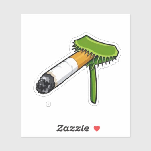 Venusvliegenvanger Plant Met Sigaret Sticker (Vel)