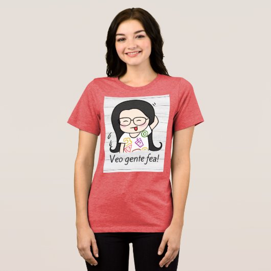 Veo Gente FEA Tri-Blend Shirt (Voorkant volledig)