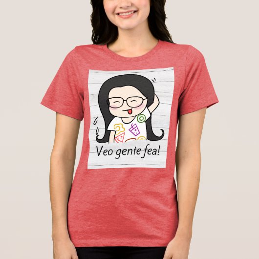 Veo Gente FEA Tri-Blend Shirt (Voorkant)