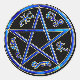 ver 01 - Solomon's Devil/Demon Trap - Black Ronde Sticker