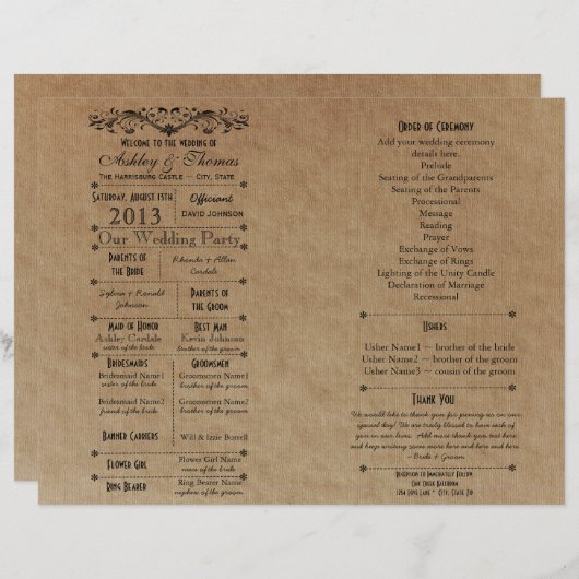 Ver 3 Sjabloon Aangepast weduwsprogramma voor vent (Voorkant / Achterkant)