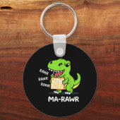 ver Maror Ma-Roar Dinosaur Grappige Pesach Sleutelhanger (Voorkant)