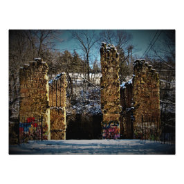 "Ver-Mill Ruins" Foto Afdruk