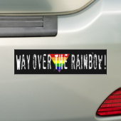 ver over de regenboog! bumpersticker (Op auto)