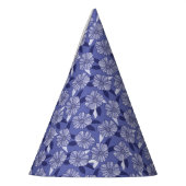 Ver Peri Paarse Periwinkle Floral Line Art Feesthoedjes (Links)