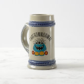 VER VAN DE NORMALE DRIE-EYED MONSTER-MOK BIERPUL (Voorkant links)
