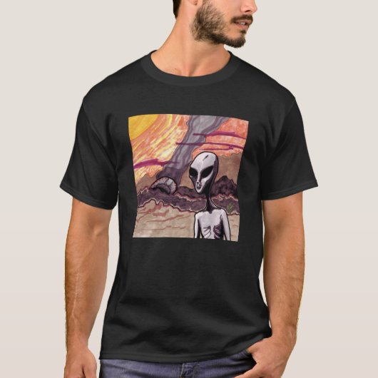 Ver van huis - UFO T-shirt (Voorkant)