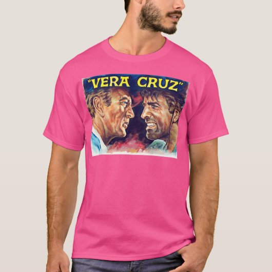 Vera Cruz - Burt Lancaster Gary Cooper Western Mov T-shirt (Voorkant)