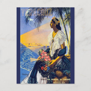 Vera Cruz Mexicaans reisbureau Briefkaart