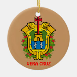 Vera Cruz, Mexico Custom Kerstversient Keramisch Ornament