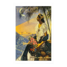 "Vera Cruz" Vintage Travel Poster