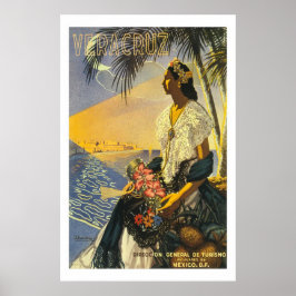 "Vera Cruz" Vintage Travel Poster
