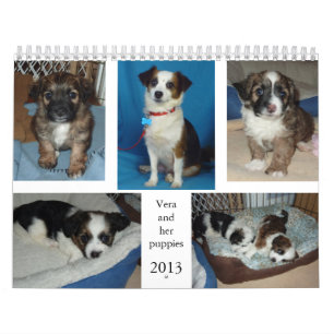 Vera en haar puppies kalender