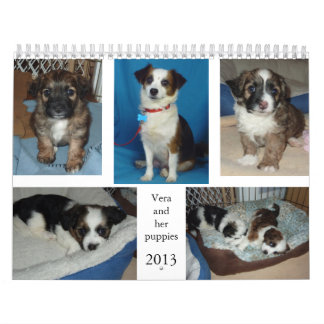 Vera en haar puppies kalender