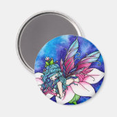 Vera Fairy Fantasy Bloem Magneet (Voorkant / Achterkant)