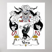 Vera Family Crest Poster (Voorkant)