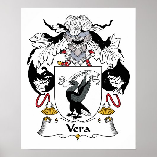 Vera Family Crest Poster (Voorkant)