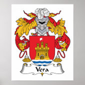Vera Family Crest Poster (Voorkant)