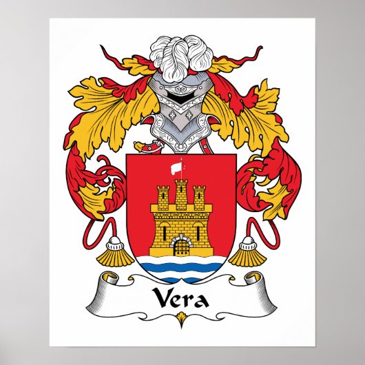 Vera Family Crest Poster (Voorkant)