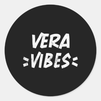 Vera Squad Familie Reünie Voornaam Thee Ronde Sticker