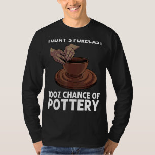 Veraarding voor vrouwen: keramische artistieke kle t-shirt
