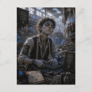 Verachting / Kleermaker / Stoffenmagazijn Briefkaart