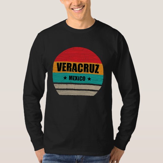 Veracruz Mexico  Proud Mexican  Veracruz Retro Vin T-shirt (Voorkant)