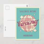 Veracruz Mexico Retro Partij Briefkaart (Voorkant / Achterkant)