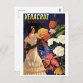  Veracruz Mexico Travel Briefkaart (Voorkant / Achterkant)