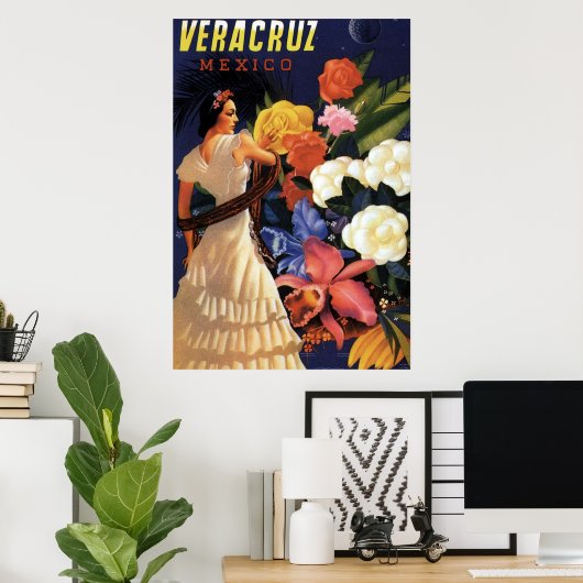  Veracruz Mexico Travel Poster (Thuiskantoor)