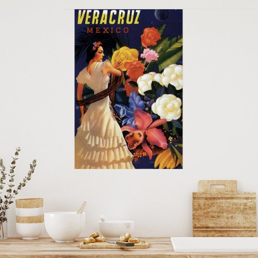  Veracruz Mexico Travel Poster (Keuken)