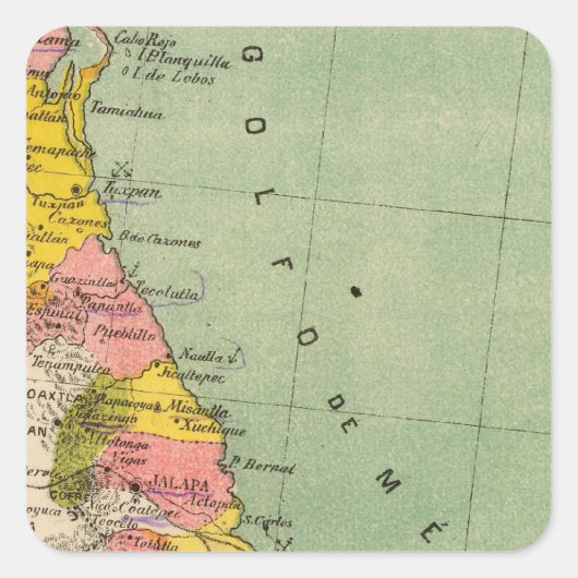 Veracruz, Mexico Vierkante Sticker (Voorkant)