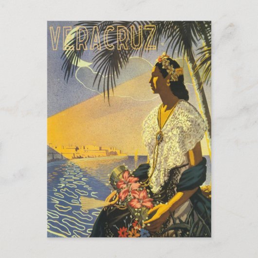 Veracruz Mexico vintage Briefkaart (Voorkant)