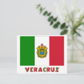 Veracruz Unofficiële vlag Briefkaart (Staand voorkant)