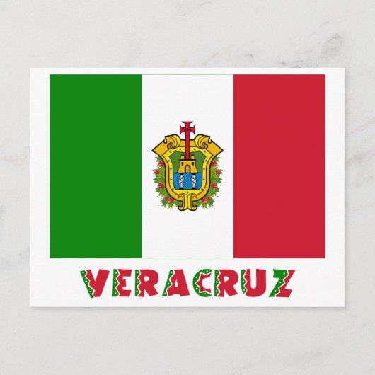 Veracruz Unofficiële vlag Briefkaart (Voorkant)