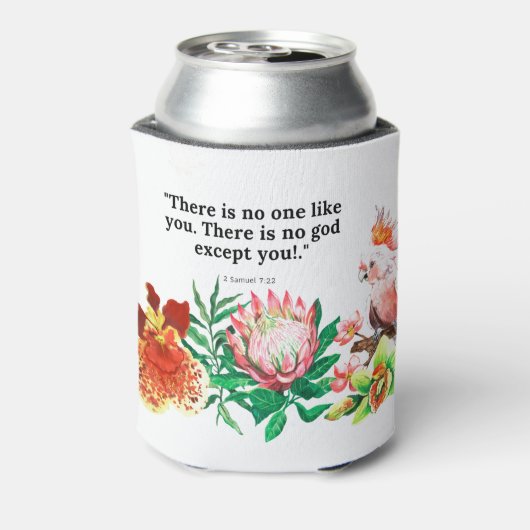 veraf van de bijbel met waterverf illustraties blikjeskoeler (Blikje Achterkant)