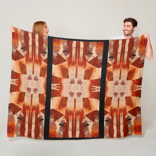 verafgelegen bloem fleece deken (In situ)